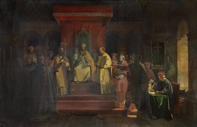 1128, 1840 онд Темпларуудын одонгийн байгууллага autorstwa Francois Marius Granet